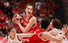 中國女籃三連勝，張子宇、韓旭共得36分。