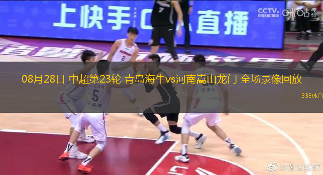 08月28日 中超第23輪 青島海牛vs河南嵩山龍門 全場錄像回放